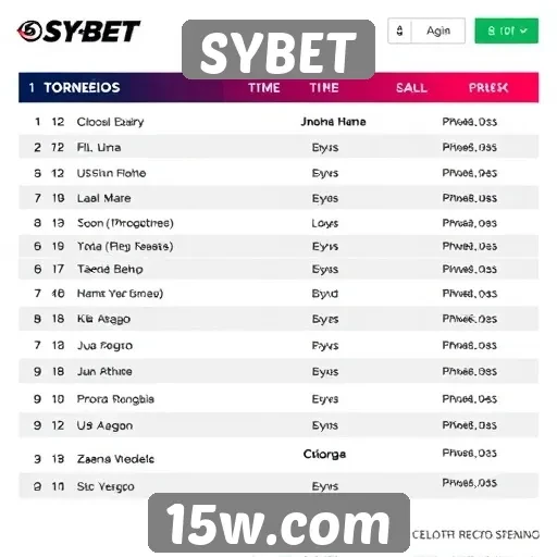 Eventos e torneios programados para o SYBET